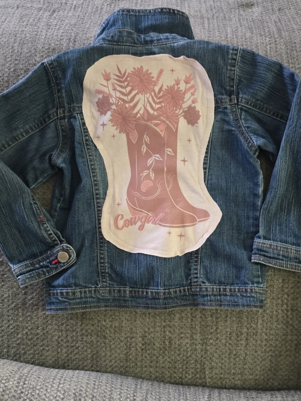 Upcycled Girls Denim 4T Jacket